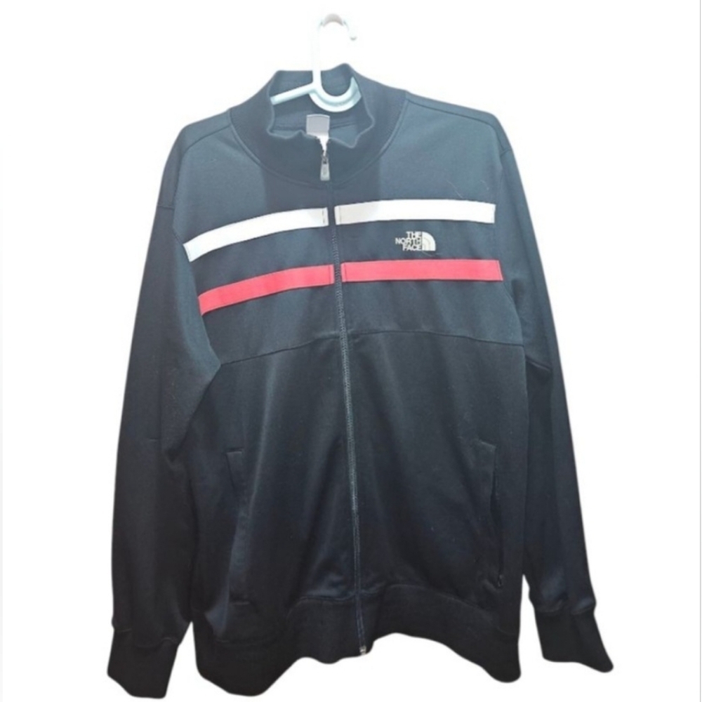 The North Face Track Jacket Men's XL Black Red